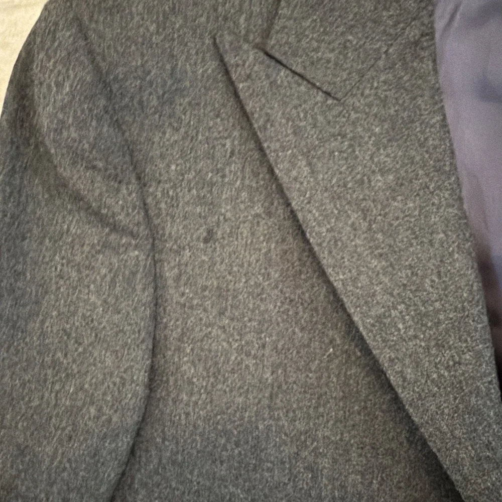 Suit Supply Washington Slim Fit  Jacket Charcoal Grey 100% Wool Super 120 34R